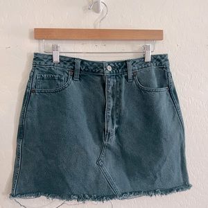 Abercrombie & fitch TEAL was denim skirt